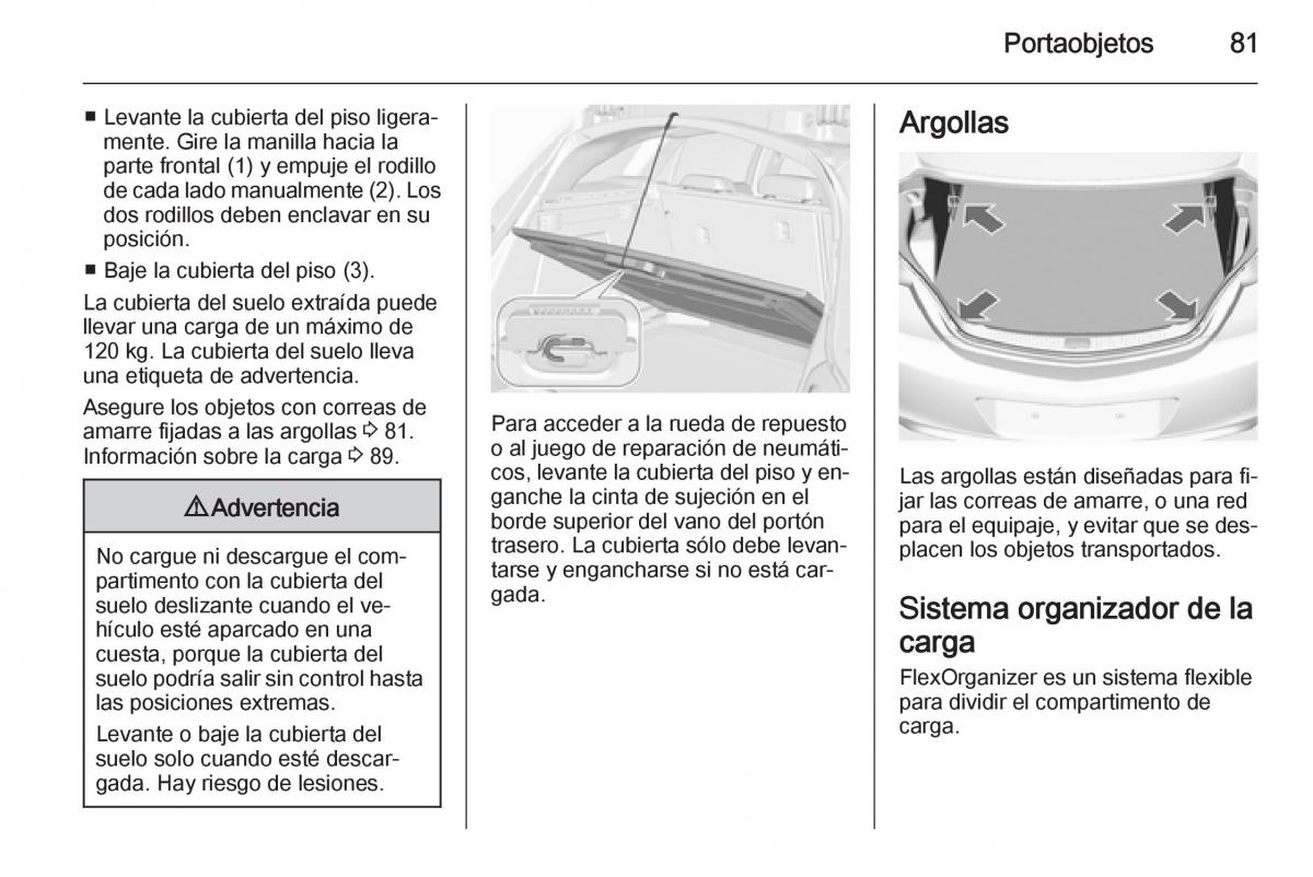 Opel Insignia manual del propietario / page 83