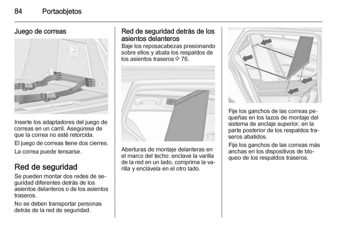 Opel Insignia manual del propietario / page 86