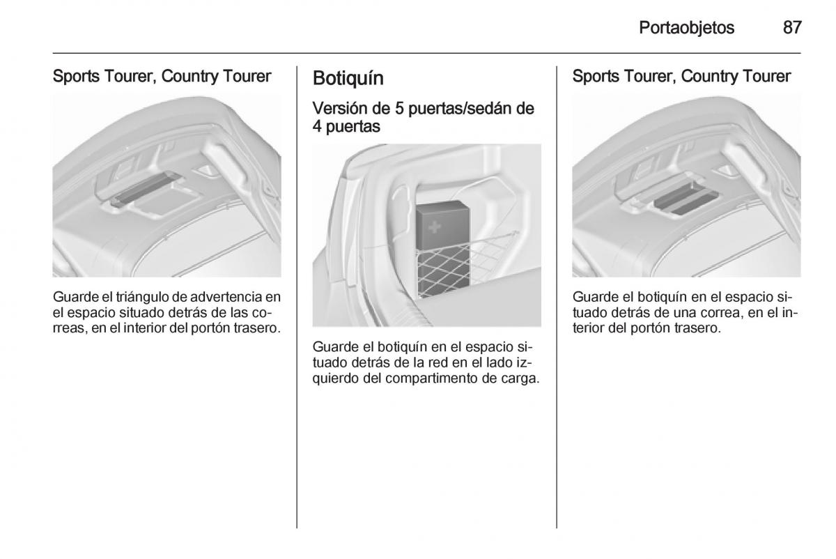 Opel Insignia manual del propietario / page 89