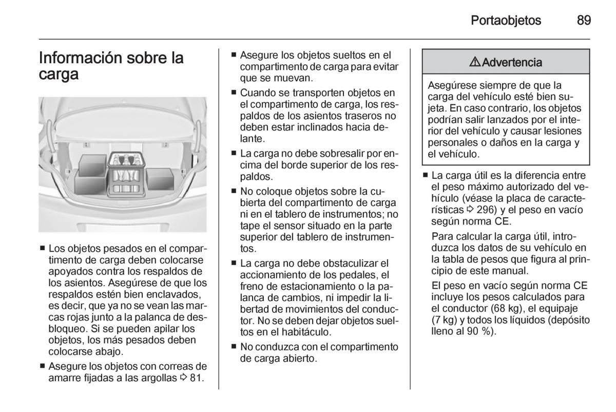 Opel Insignia manual del propietario / page 91