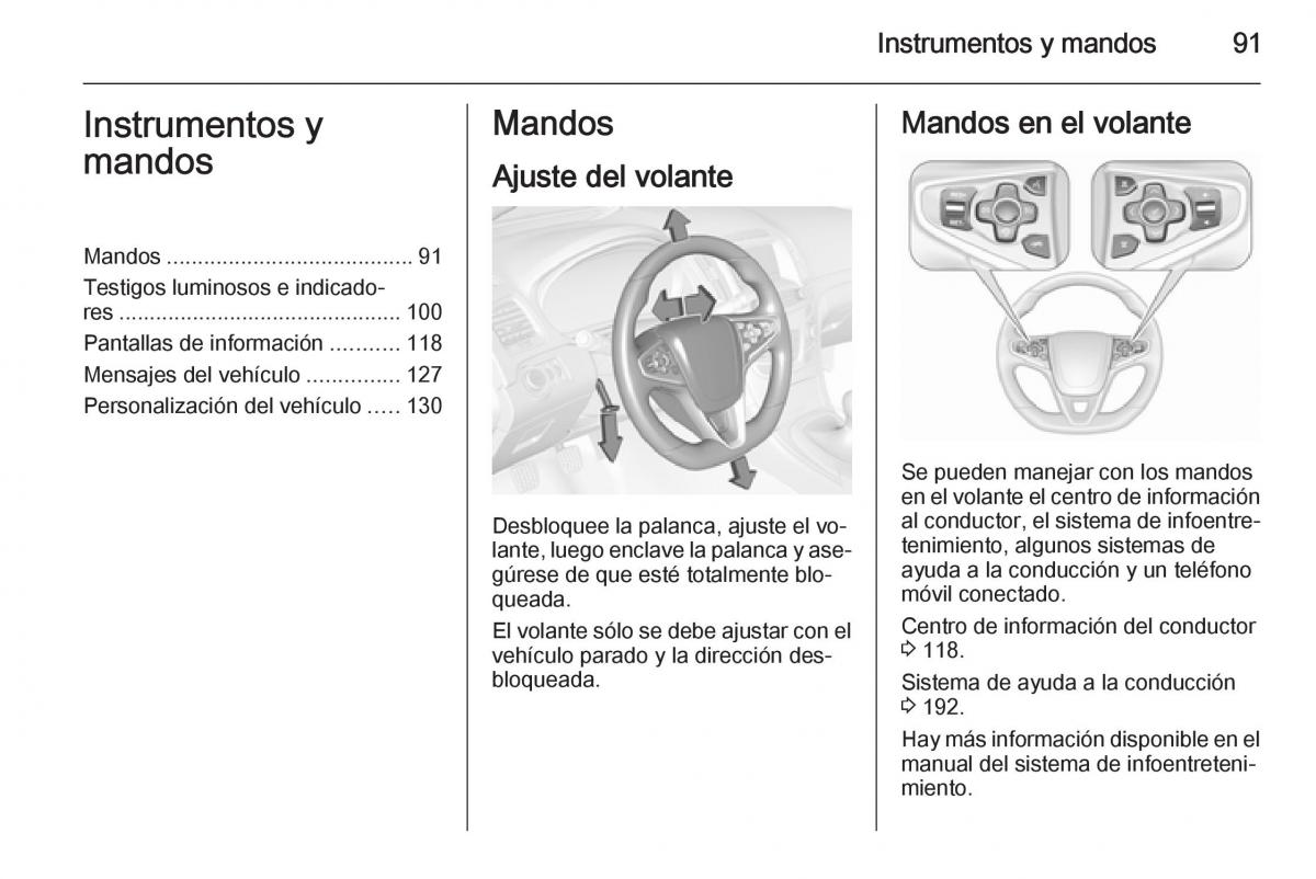 Opel Insignia manual del propietario / page 93