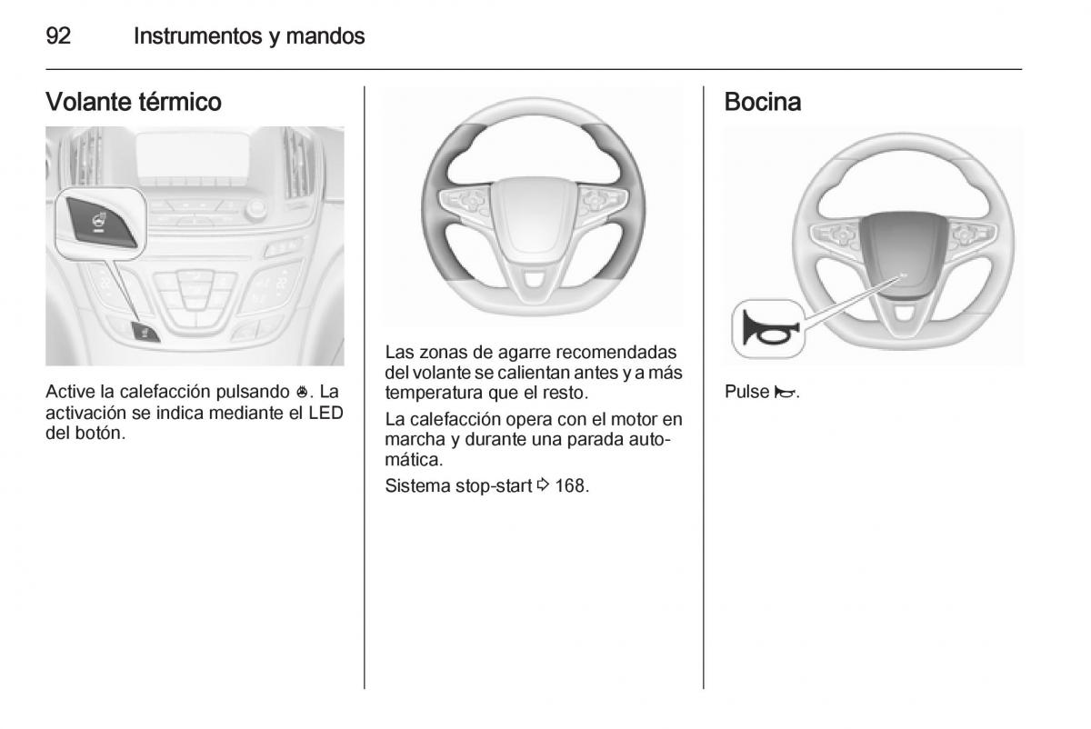 Opel Insignia manual del propietario / page 94