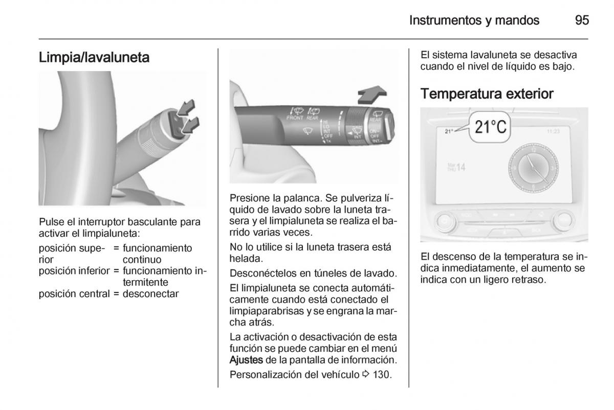 Opel Insignia manual del propietario / page 97