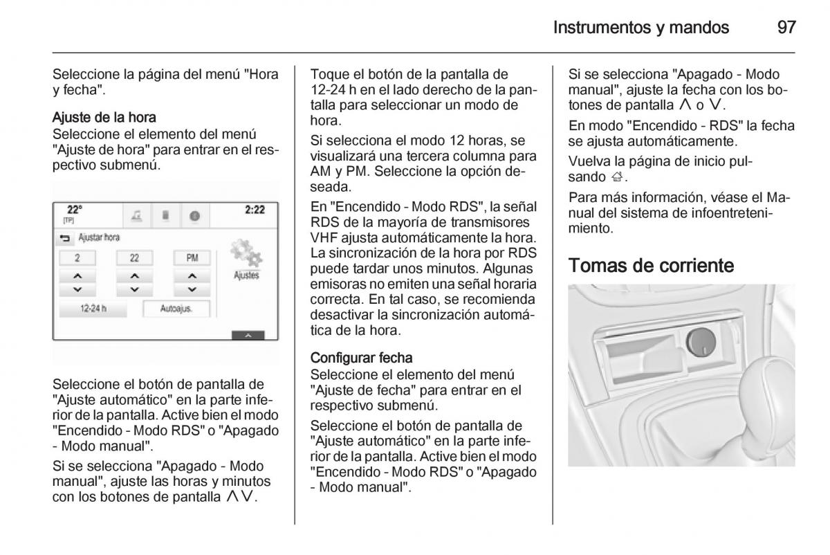 Opel Insignia manual del propietario / page 99