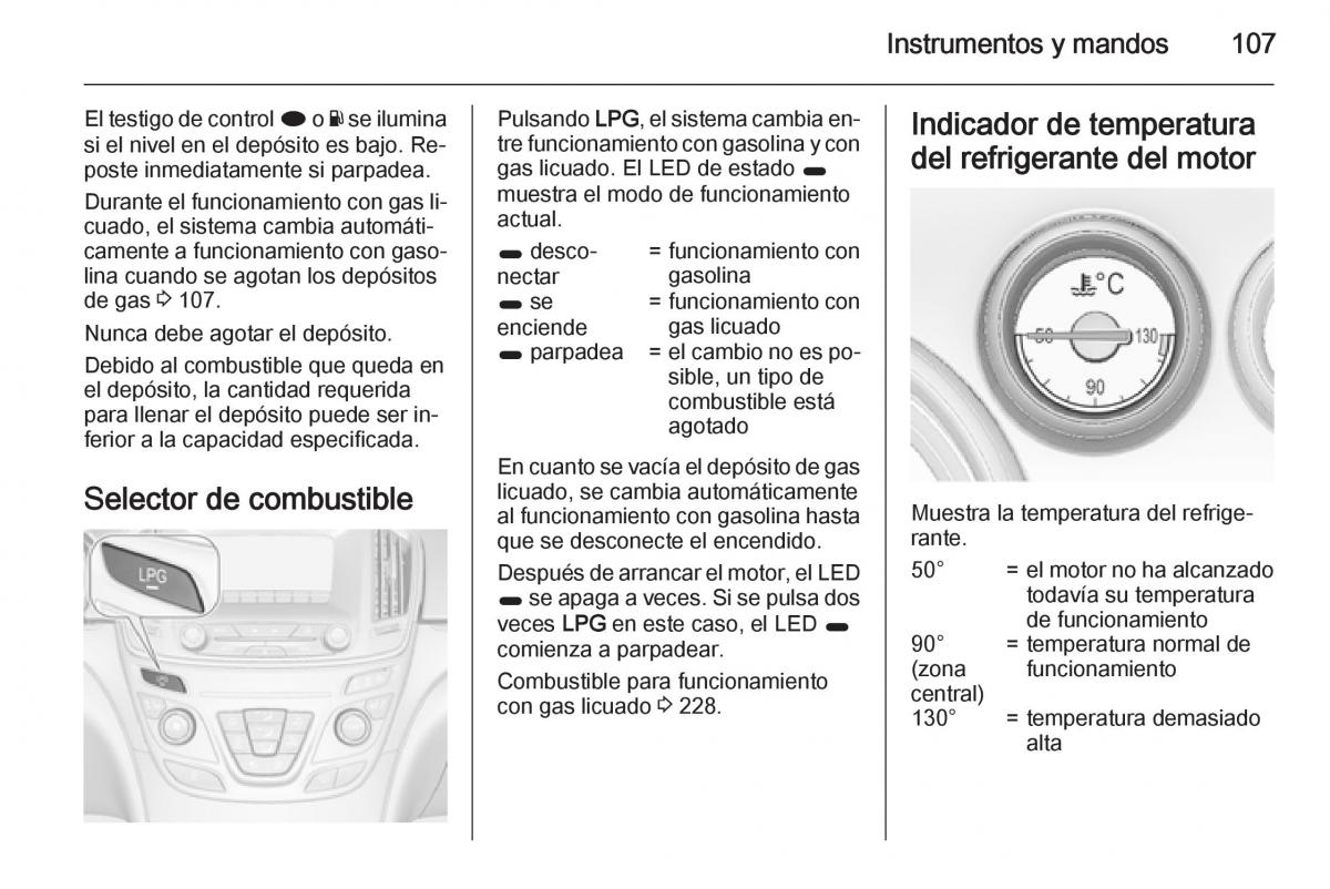 Opel Insignia manual del propietario / page 109