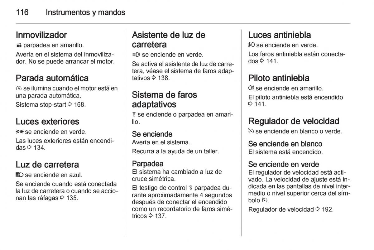 Opel Insignia manual del propietario / page 118