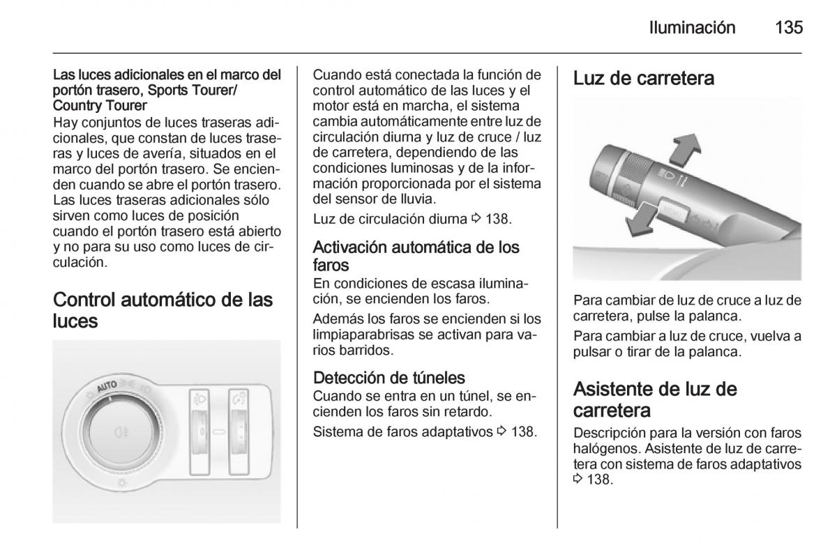 Opel Insignia manual del propietario / page 137