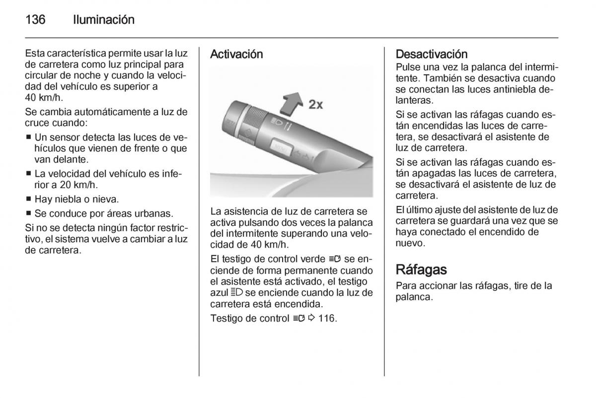 Opel Insignia manual del propietario / page 138