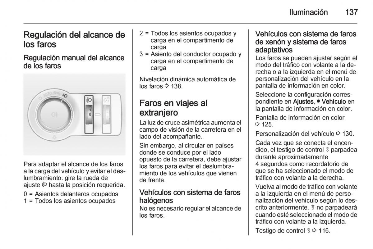 Opel Insignia manual del propietario / page 139