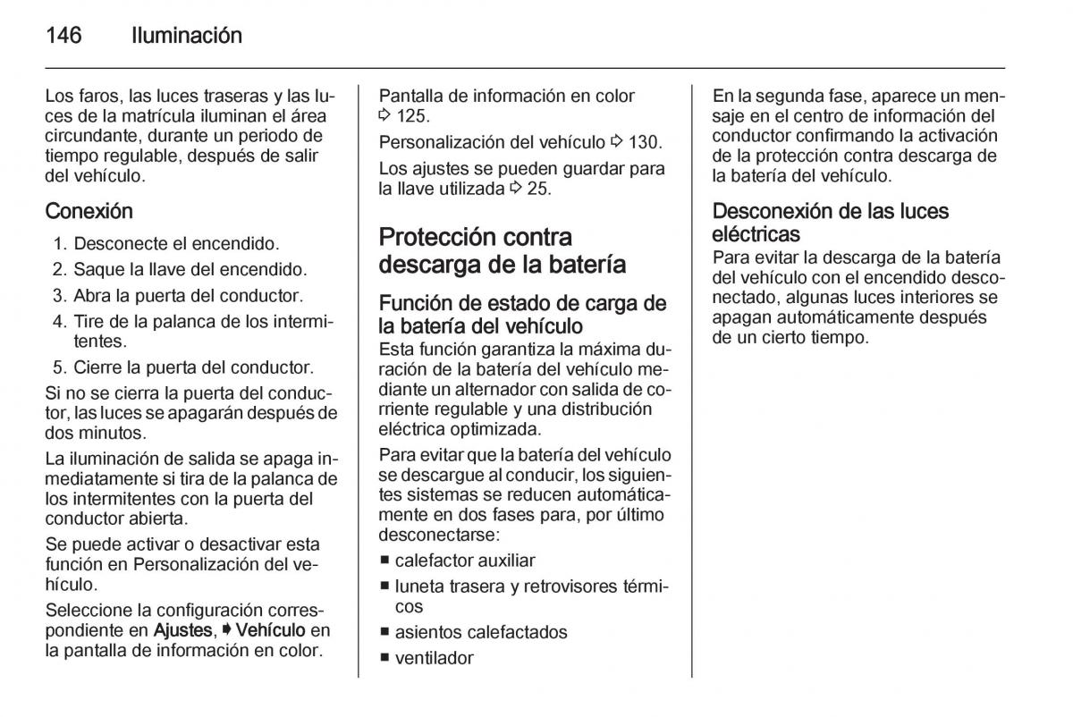 Opel Insignia manual del propietario / page 148