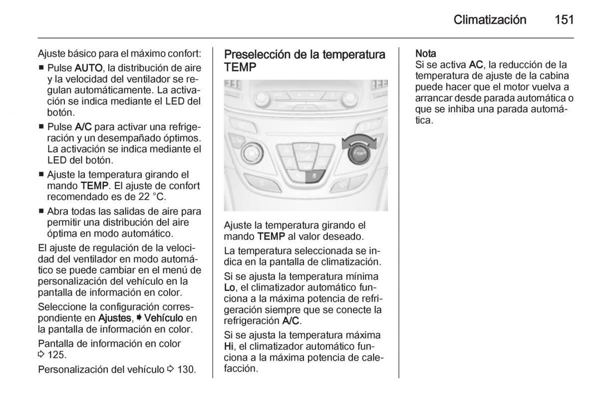 Opel Insignia manual del propietario / page 153