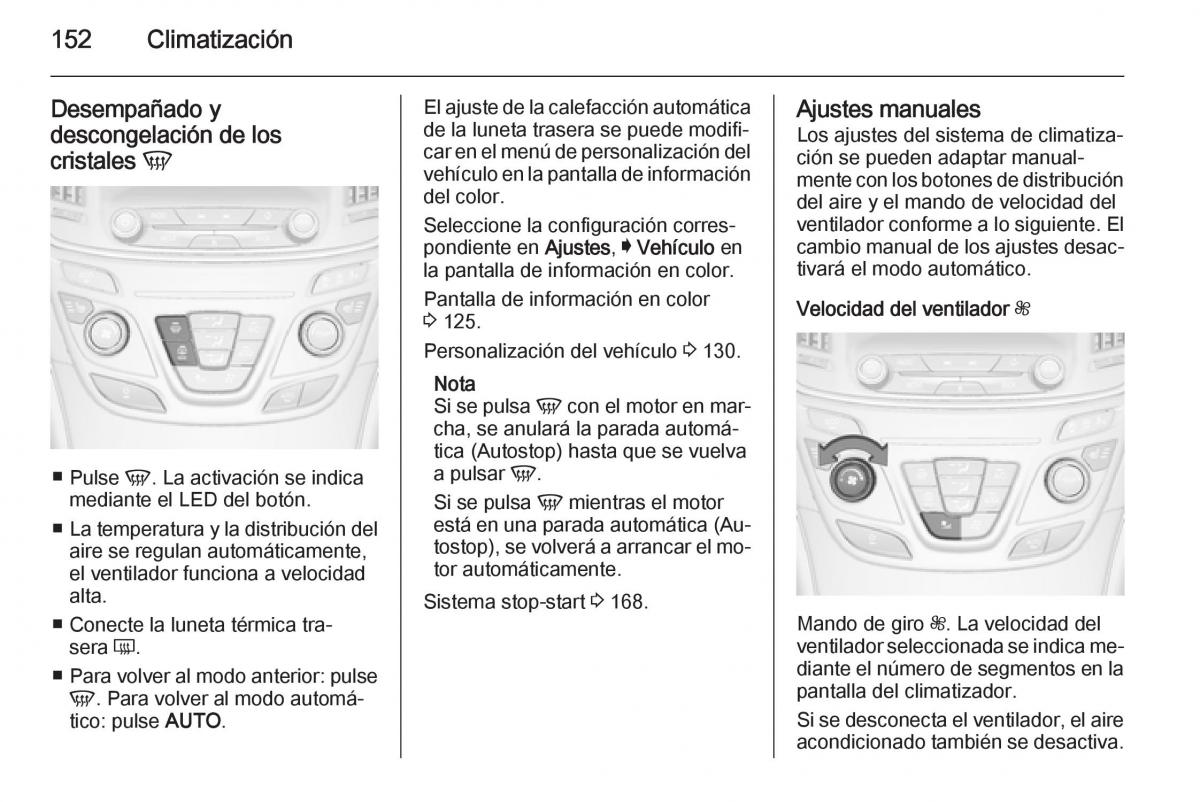 Opel Insignia manual del propietario / page 154