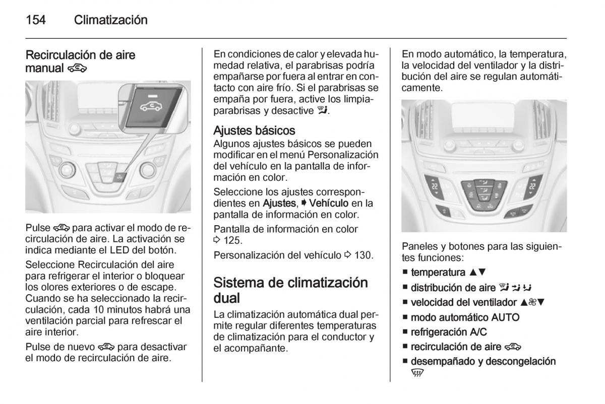 Opel Insignia manual del propietario / page 156