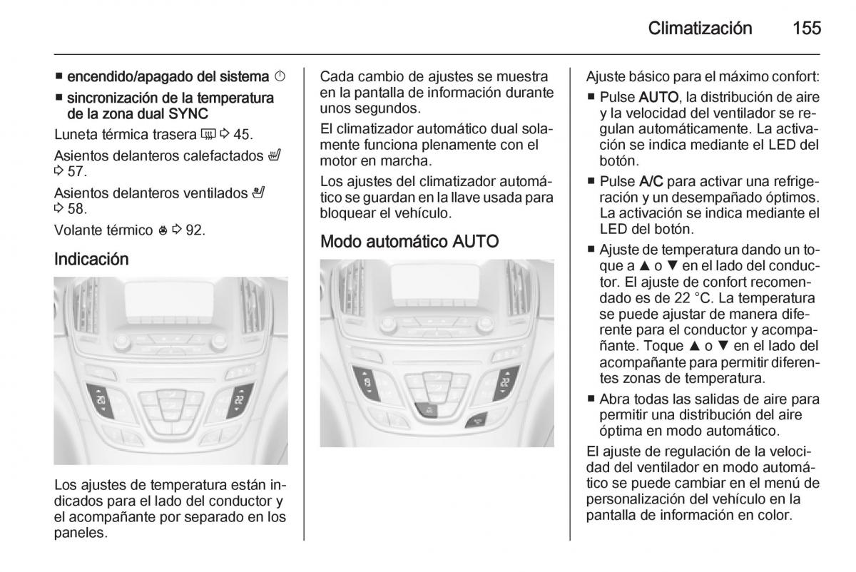 Opel Insignia manual del propietario / page 157