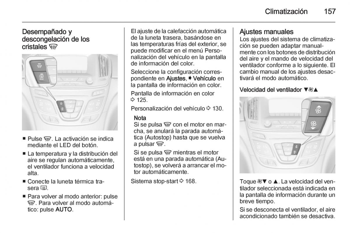 Opel Insignia manual del propietario / page 159