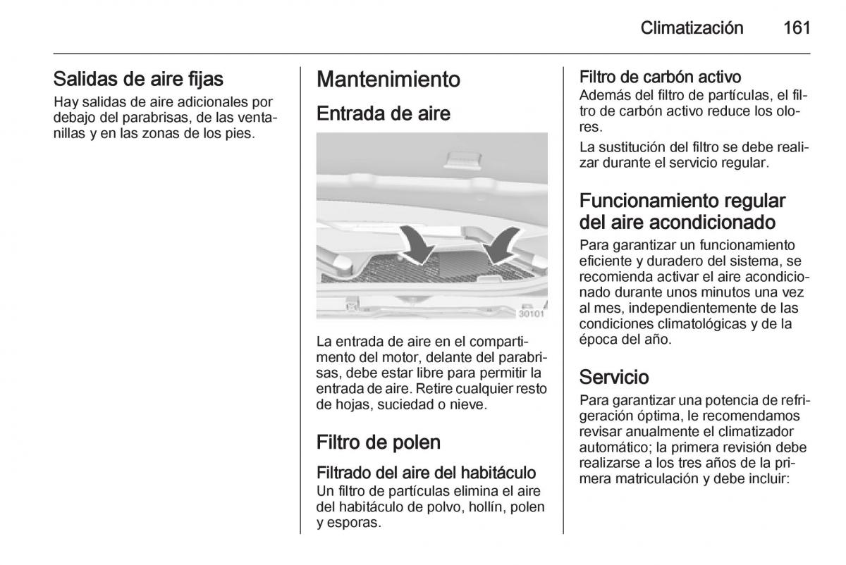 Opel Insignia manual del propietario / page 163