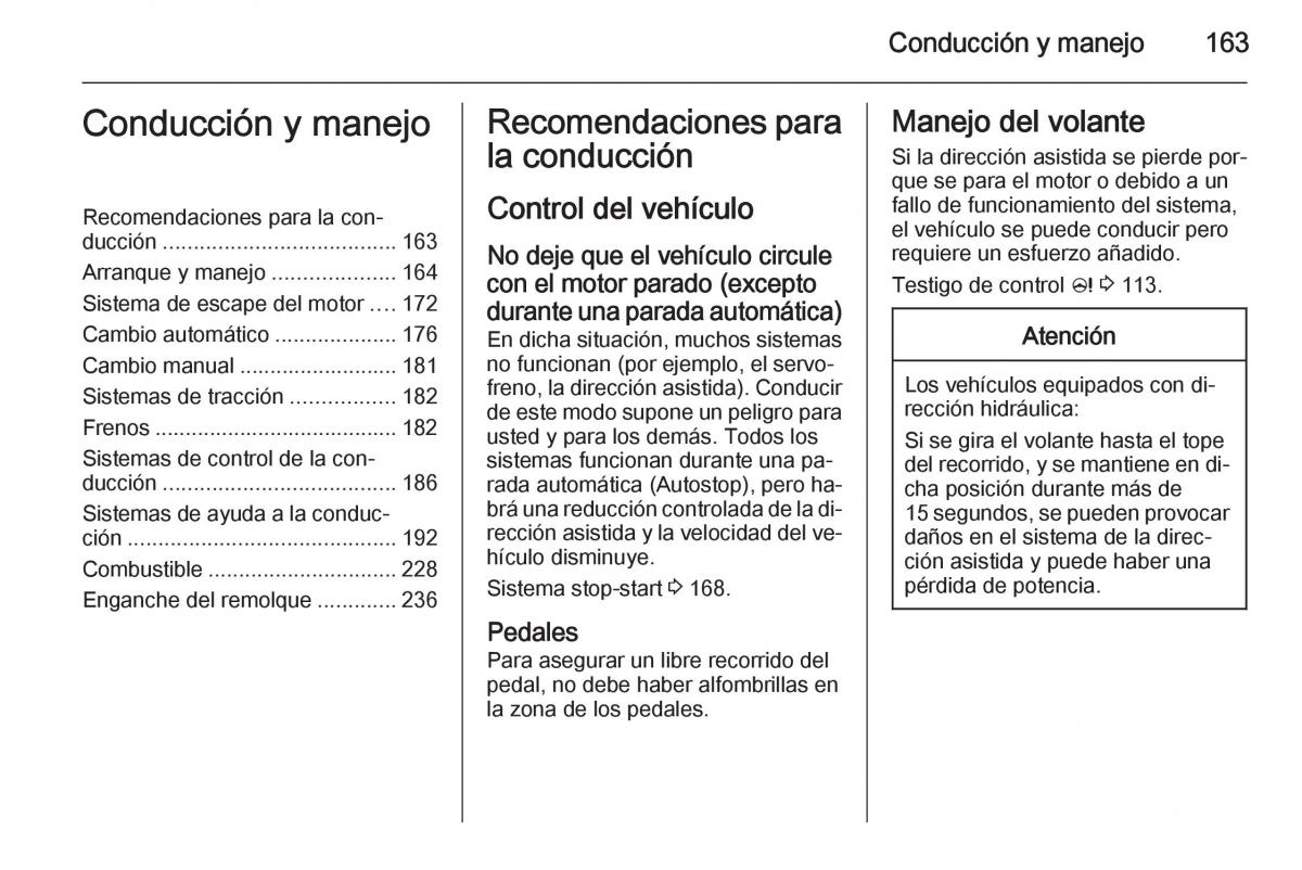 Opel Insignia manual del propietario / page 165