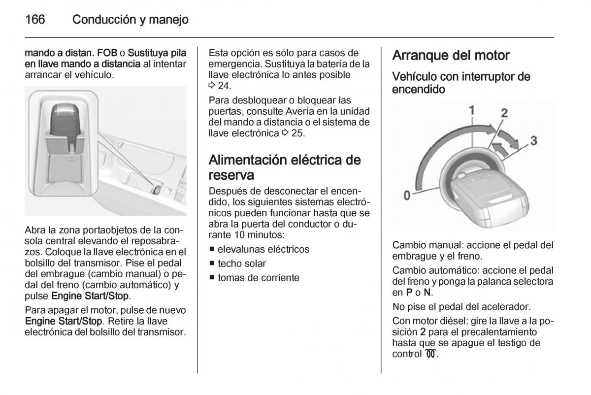 Opel Insignia manual del propietario / page 168