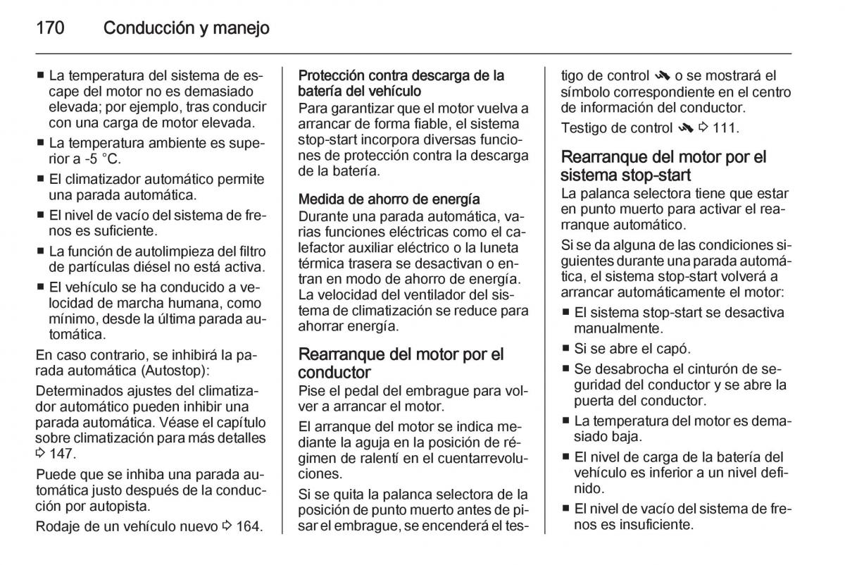 Opel Insignia manual del propietario / page 172