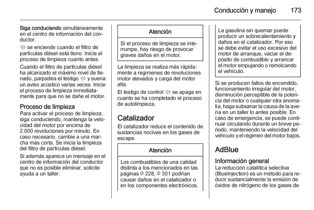 Opel Insignia manual del propietario / page 175