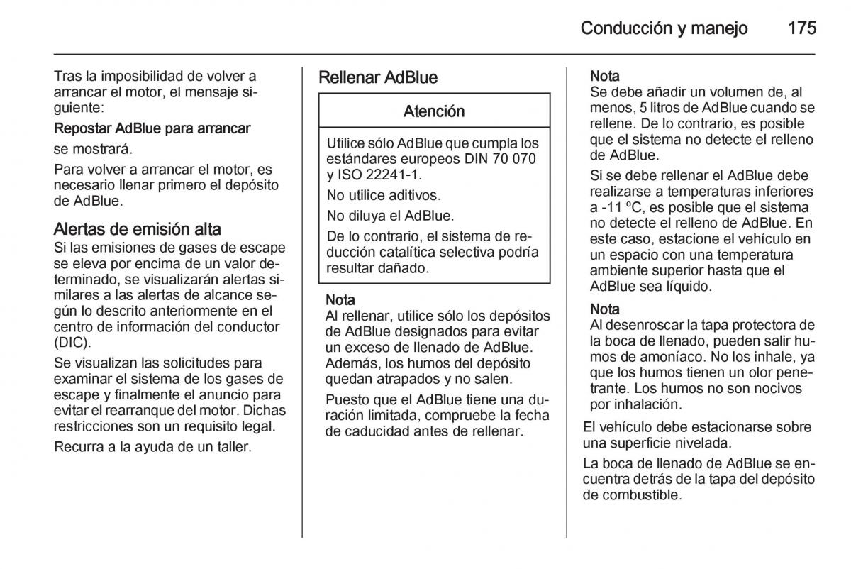 Opel Insignia manual del propietario / page 177