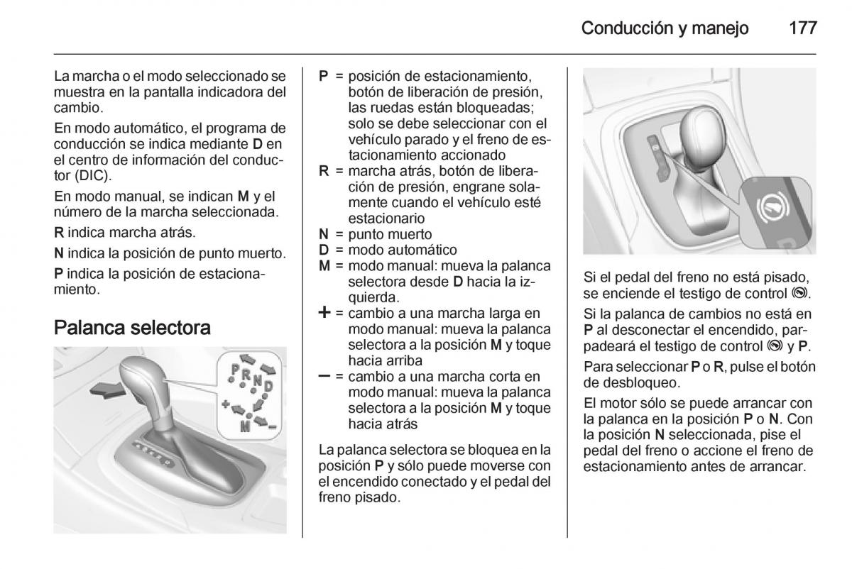 Opel Insignia manual del propietario / page 179