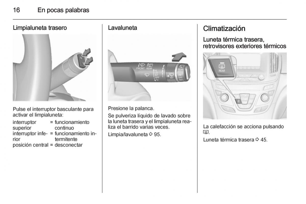 Opel Insignia manual del propietario / page 18