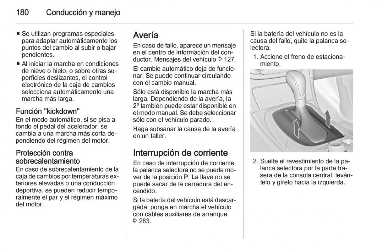 Opel Insignia manual del propietario / page 182