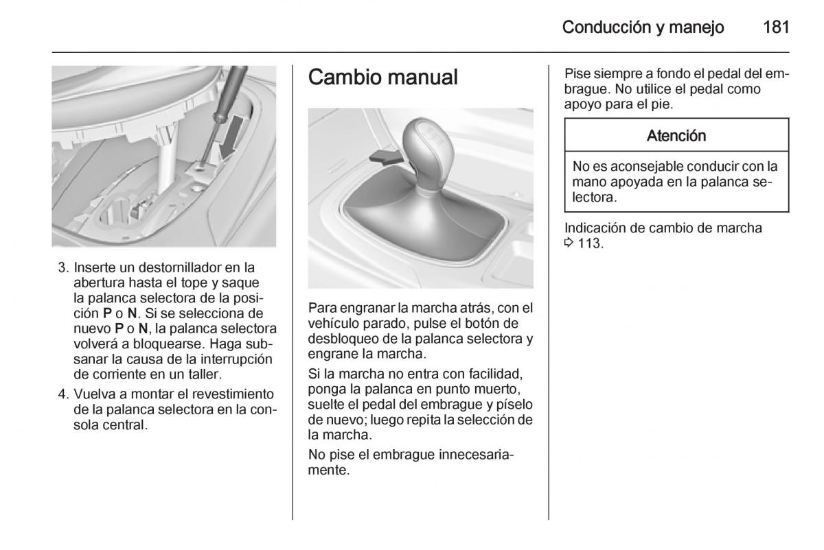 Opel Insignia manual del propietario / page 183