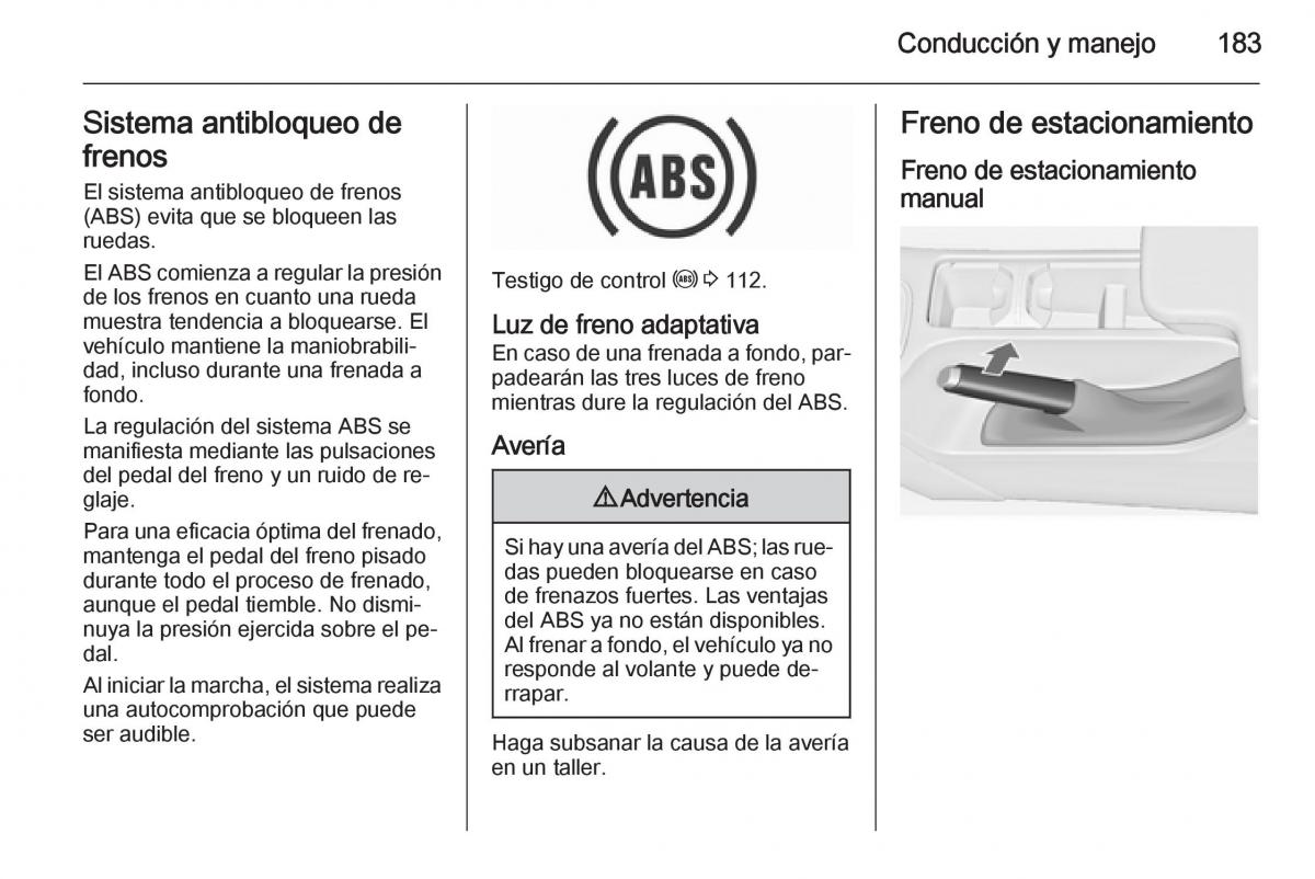 Opel Insignia manual del propietario / page 185