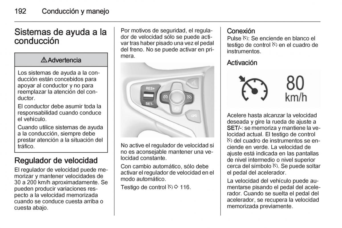 Opel Insignia manual del propietario / page 194