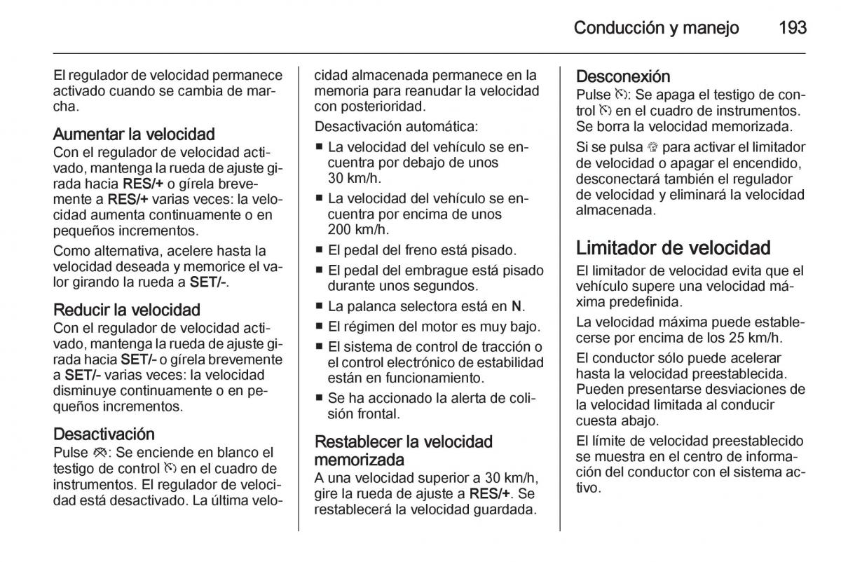 Opel Insignia manual del propietario / page 195