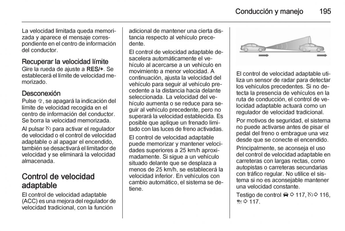 Opel Insignia manual del propietario / page 197