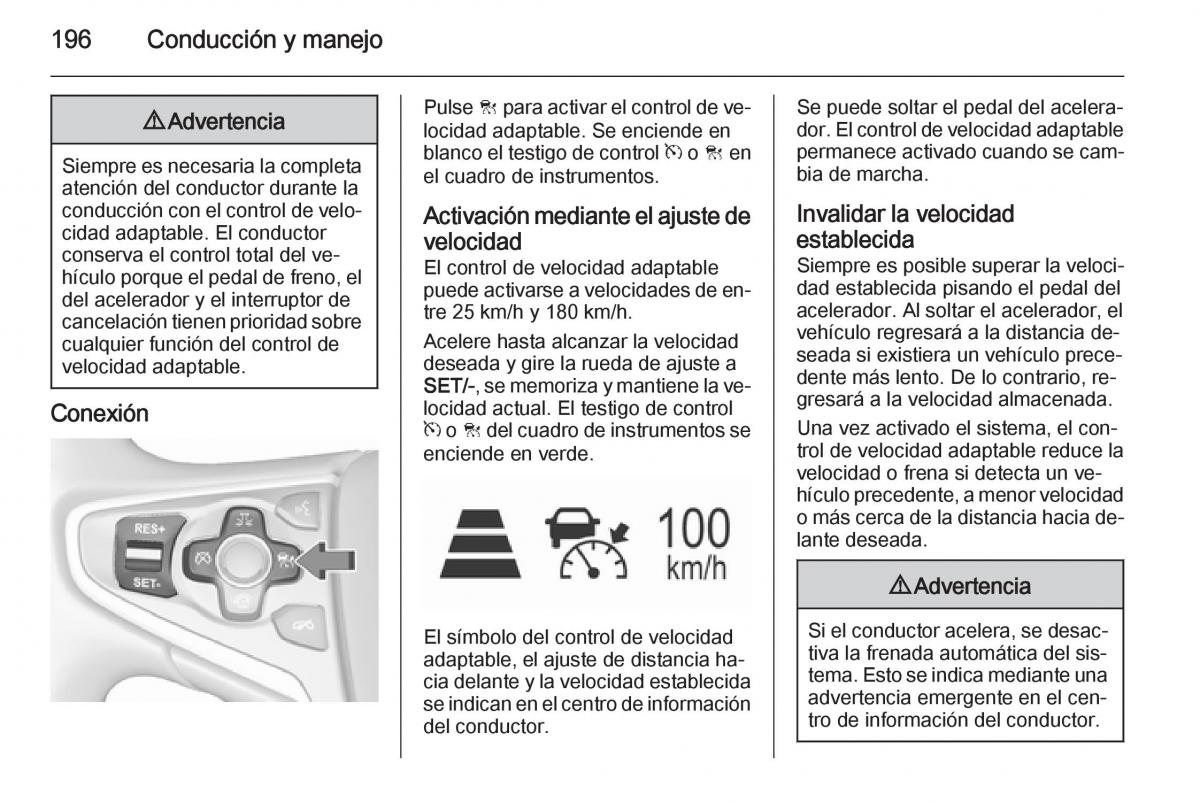 Opel Insignia manual del propietario / page 198