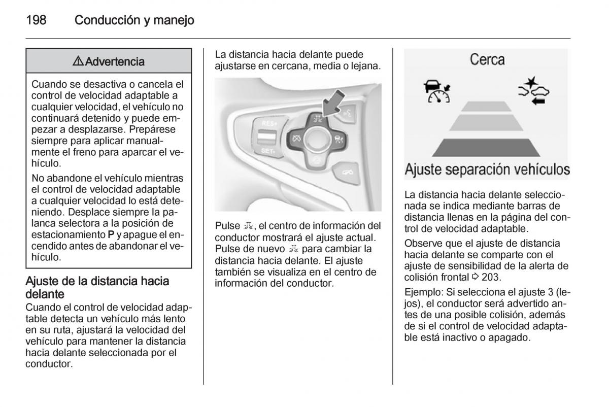 Opel Insignia manual del propietario / page 200