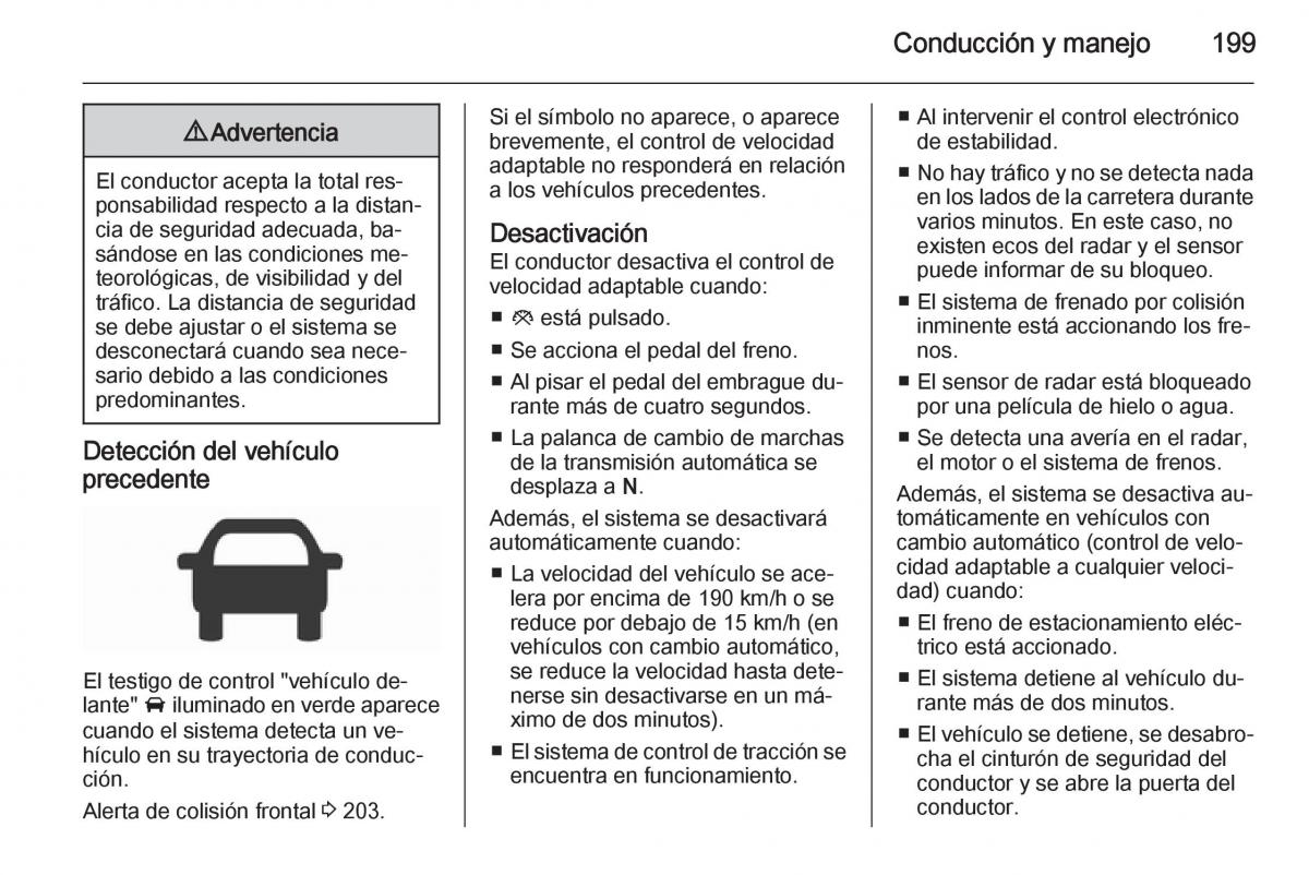 Opel Insignia manual del propietario / page 201