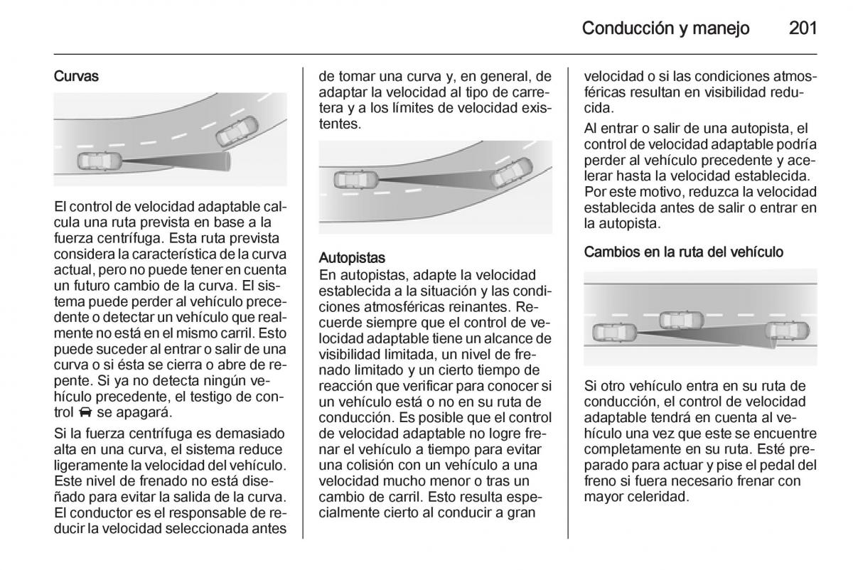 Opel Insignia manual del propietario / page 203