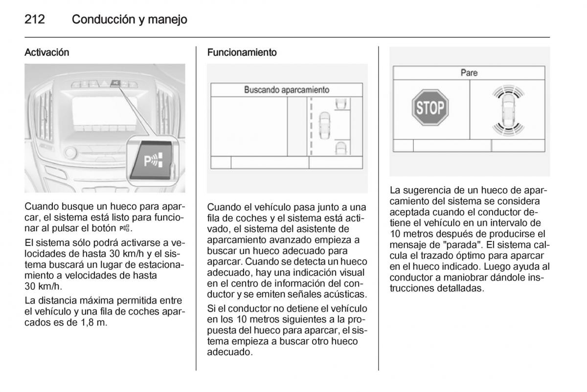 Opel Insignia manual del propietario / page 214