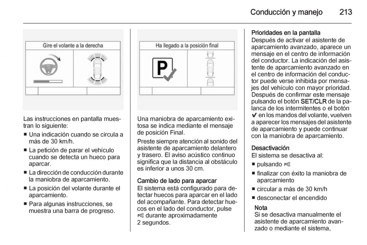 Opel Insignia manual del propietario / page 215