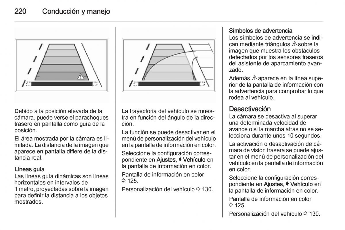 Opel Insignia manual del propietario / page 222