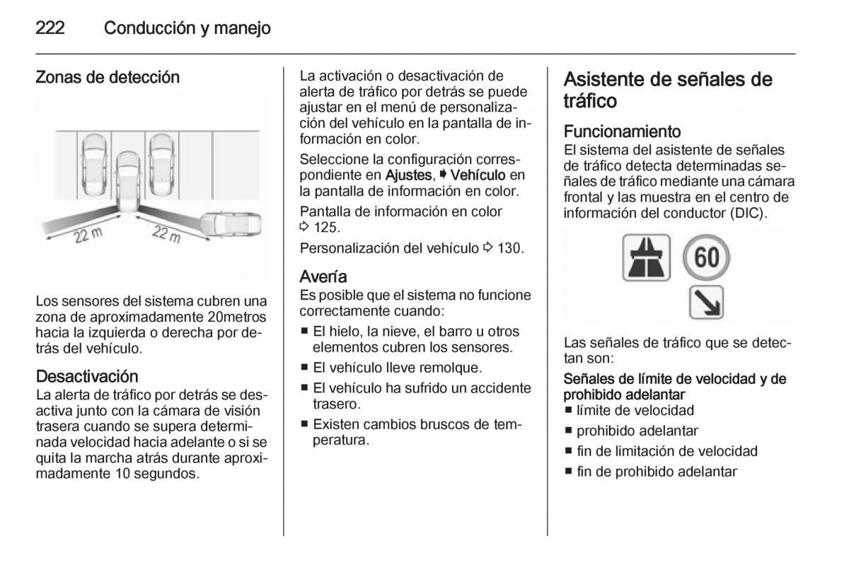 Opel Insignia manual del propietario / page 224