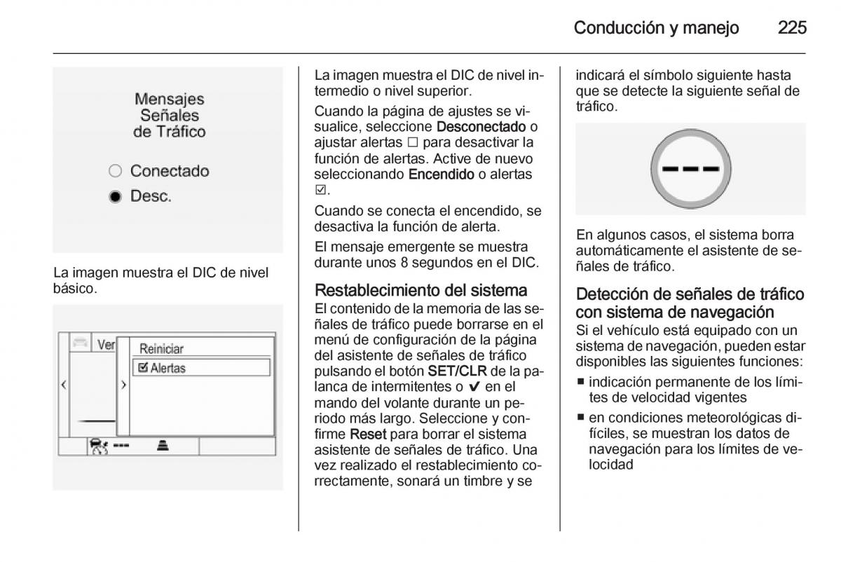 Opel Insignia manual del propietario / page 227