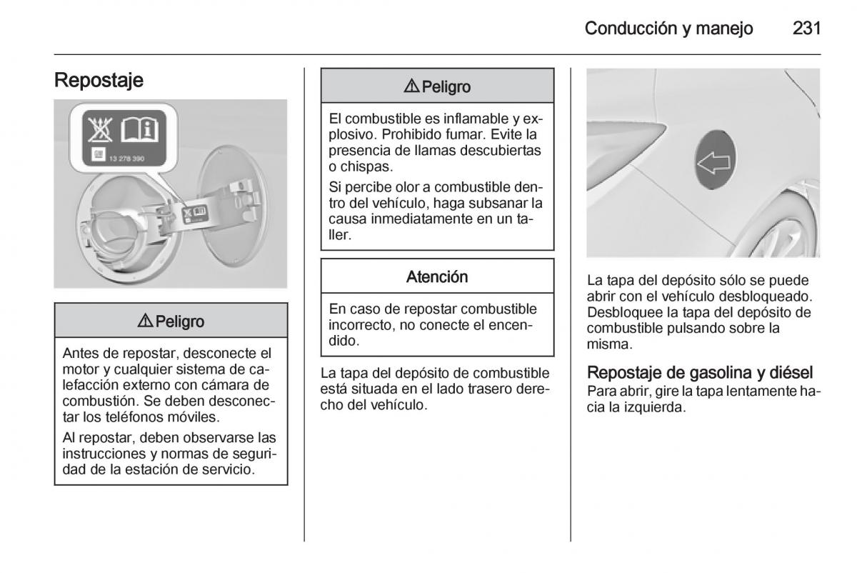 Opel Insignia manual del propietario / page 233