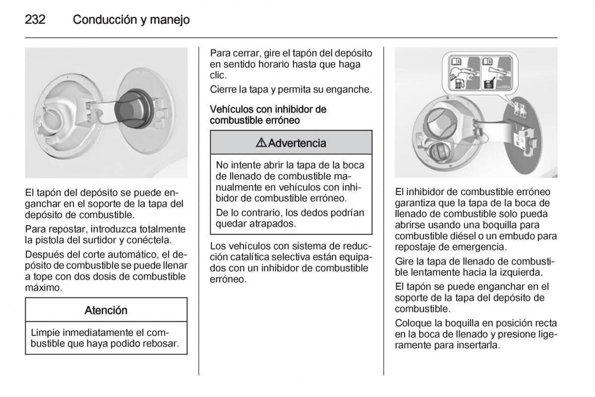 Opel Insignia manual del propietario / page 234