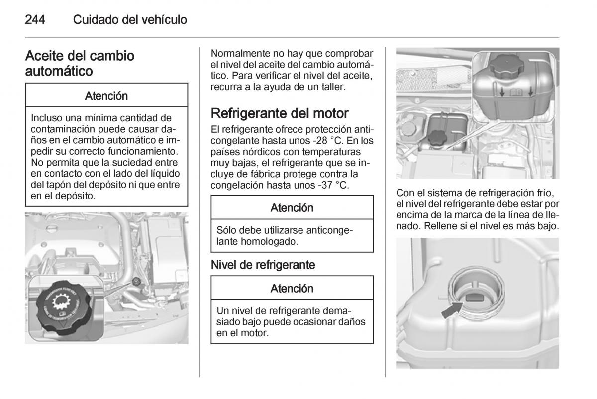 Opel Insignia manual del propietario / page 246