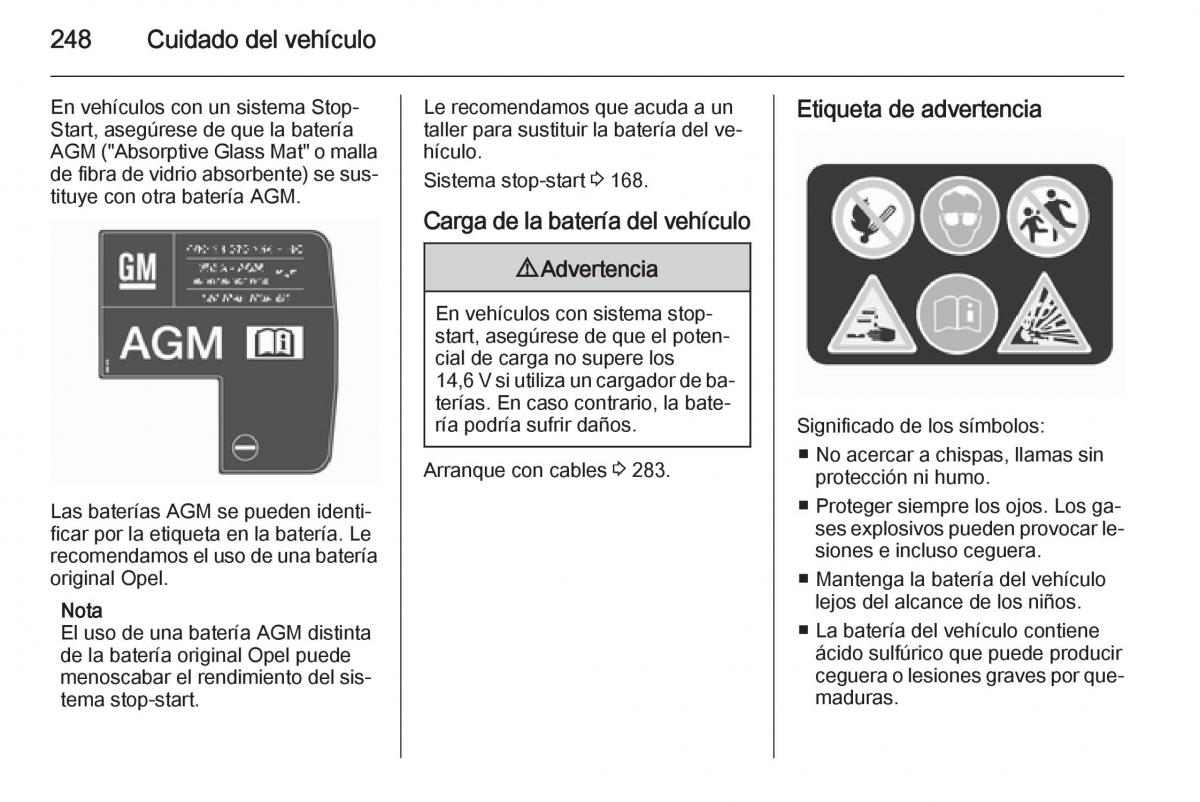 Opel Insignia manual del propietario / page 250