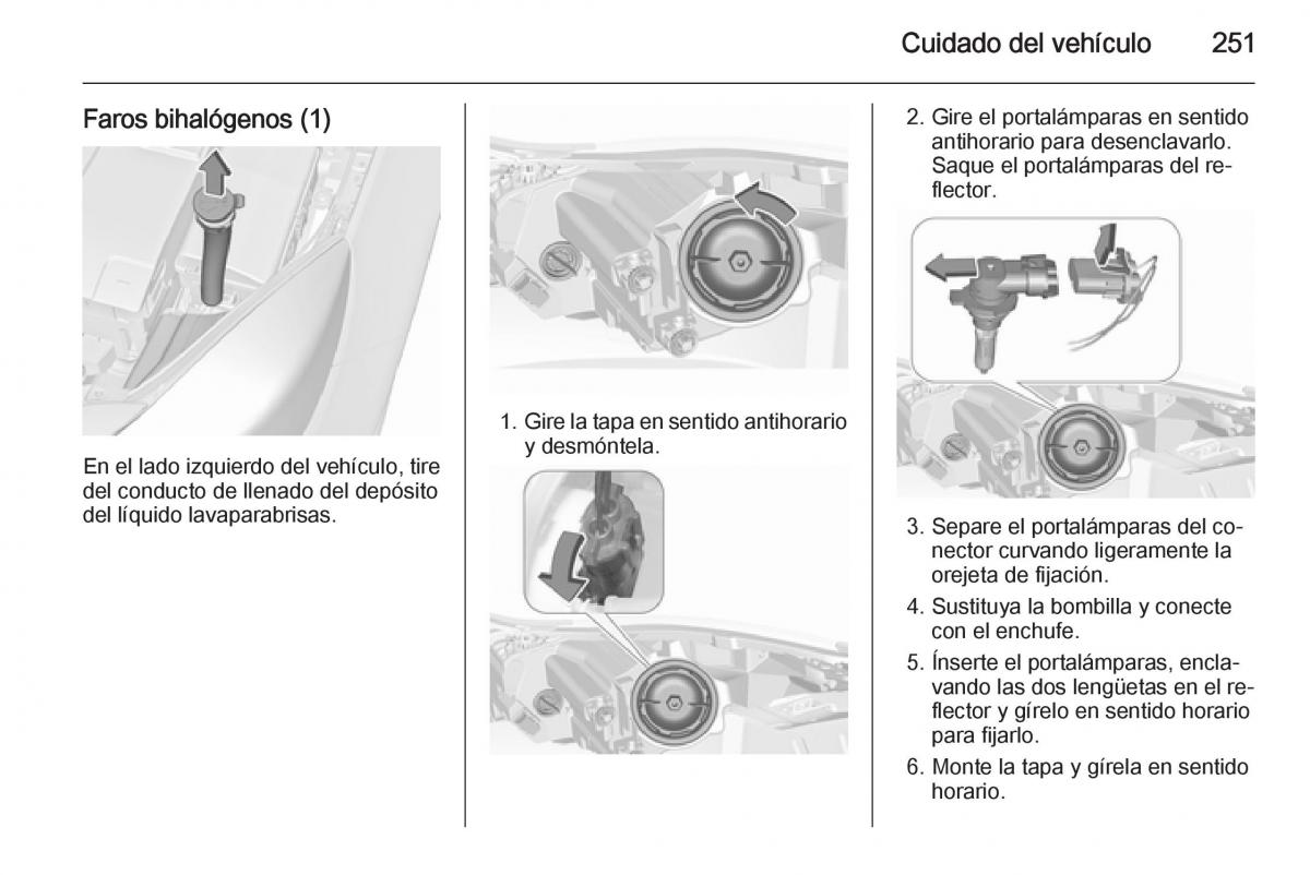 Opel Insignia manual del propietario / page 253