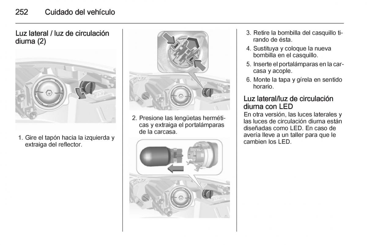 Opel Insignia manual del propietario / page 254