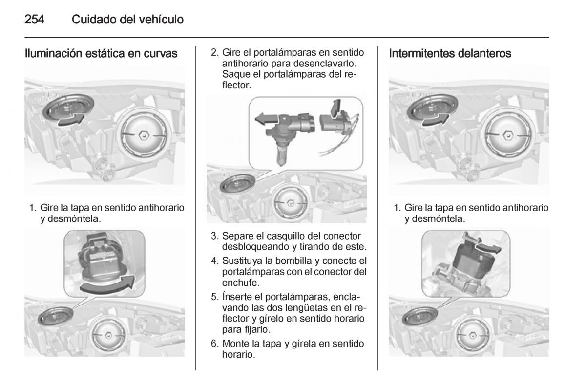 Opel Insignia manual del propietario / page 256