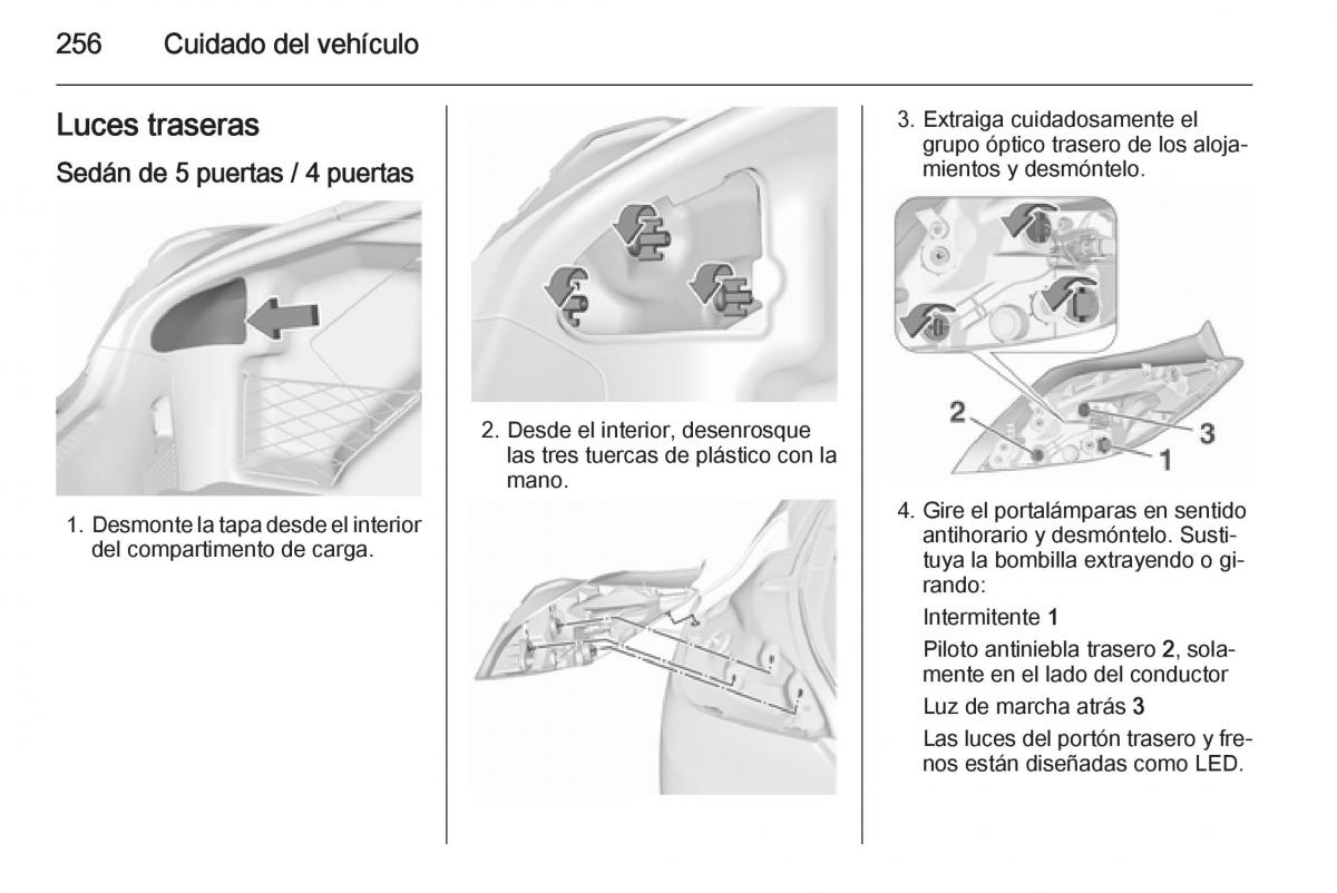 Opel Insignia manual del propietario / page 258